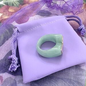 Source Unknown Mint Green Ring